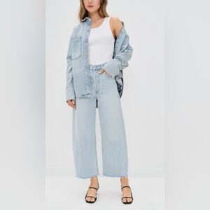 Citizens Of Humanity Ayla Crop Jeans Sailor Wash Size 27